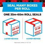 Scotch 1.88 in. x 54.6 yds. Heavy Duty Shipping Packaging Tape (6 Rolls per Pack) (3850-6-EF)