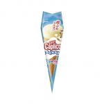 Japan Glico Giant Caplico - Milk Flavor cone puffed snack dry ice cream, 34 g