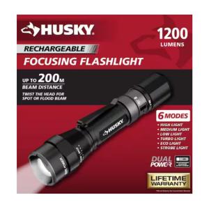 Husky 1200LM Dual Power Flashlight