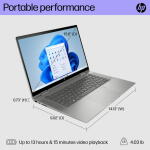 HP Envy x360 15.6" Touch, Ryzen 5, 12GB RAM, 256GB SSD, Win 11 (15-ey1077wm)