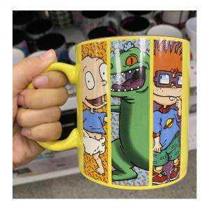 Nickelodeon Ceramic Coffee Mug Rugrats Cup Yellow