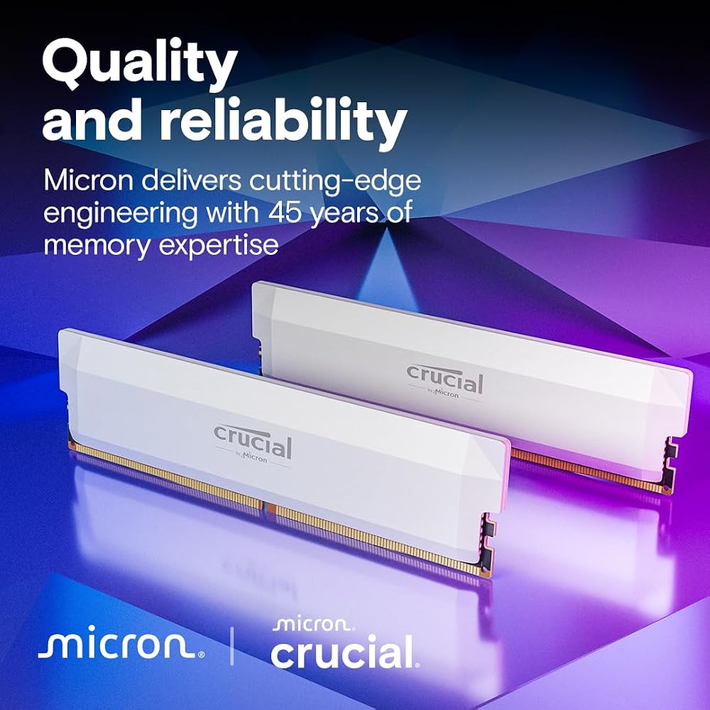 Crucial Pro DDR5 RAM 32GB Kit CL36 6000MHz Desktop Gaming Memory - Image 6