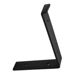 Crates & Pallet 8 in. Steel Shelf Bracket for Wood Shelving Black