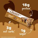 Quest Nutrition Protein Bars - Dipped Chocolate Chip Cookie Dough 12ct