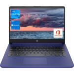 HP 14" Slim Laptop, Celeron N4120, 16GB RAM, 64GB eMMC, HD Display, Webcam, Windows 11 Home (S Mode)