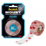 Scotch-1 in. x 1.60 yds. Clear Indoor Permanent Double-Sided Mounting Tape