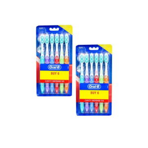 Oral-B Toothbrush 6pc Soft Cavity Def 123 2PK