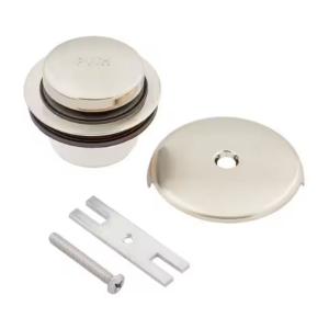 Everbilt Touch Toe bath Trim Kit Brushed Nickel