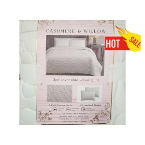 Cashmere & Willow 3pc Reversible Velvet Quilt