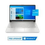 HP 15.6" Laptop, i3-1115G4, 8GB RAM, 256GB SSD, Win 10 S, Silver (15-dy2091wm)