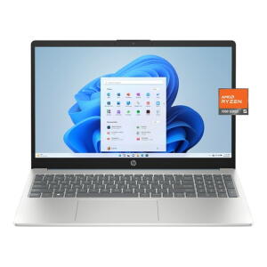 HP 15.6" Laptop, AMD Ryzen 5 7520U, 8GB RAM, 256GB SSD, Blue