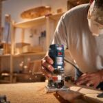 Bosch 1/4 in 5.6 Amp 1 HP Variable Fixed Corded Router