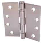 Everbilt 4 in. Square Radius Commercial Grade with Ball Bearing Hinge Satin Nickel