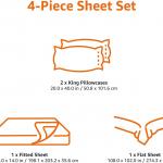 ReaganKing Sheet Set Wrinke Resistant and Easy Care