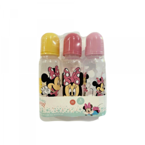 Minnie Mouse Disney 3 Packs 9 Oz Baby Bottles Set Pink/Yellow