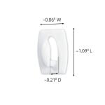 Command Mini Wall Hooks, Clear, Damage Free Decorating, 18 Hooks and 24 Command Strips (17006CLR-VP)