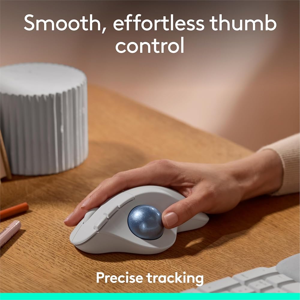 Logitech Ergo M575S Wireless Bluetooth Trackball Mouse - Image 2