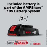 Bosch GDX18V-1800 18-volt 1/4-in 1/2-in Brushless Cordless Impact Driver with Soft Bag, Battery and Charger