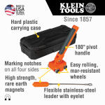Klein Tools Magnetic Wire Puller with Stainless-Steel Leader - 50611