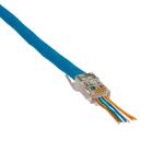Klein Tools 50-Pack CAT6A Shielded Pass-Thru Modular Data Plugs VDV826705