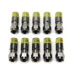 Klein Tools 10-Pack VDV812606 Universal F Compression Connector for RG6/6Q