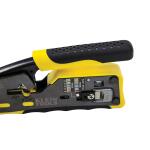 Klein Tools Pass-Thru(TM) Data Crimper Ratcheting Cable Crimper