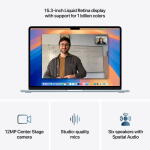 Apple MacBook Air 15 (M4, 10C CPU/GPU), 16GB RAM, 256GB SSD, Sky Blue