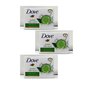 Dove Bath Soap 135g Fresh Touch 4.25oz -3PK