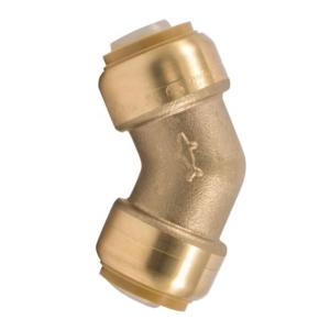 SharkBite 3/4 in. Push-to-Connect Brass 45-Degree Elbow Fitting #U656LFA