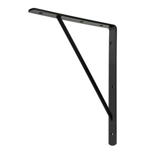 Everbilt 10 in. x 8 in. Black Medium Duty Shelf Bracket (14287)