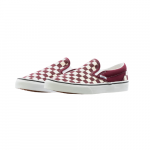 Vans Men's U Classic Slip-On Checkerboard Burgundy Size 11