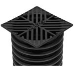 NDS - 5 in. Plastic Square Drainage Grate in Black