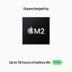 Apple MacBook Air 13" (M2, 8C CPU/GPU, 16GB RAM, 256GB SSD, Midnight) - MC7X4LL/A
