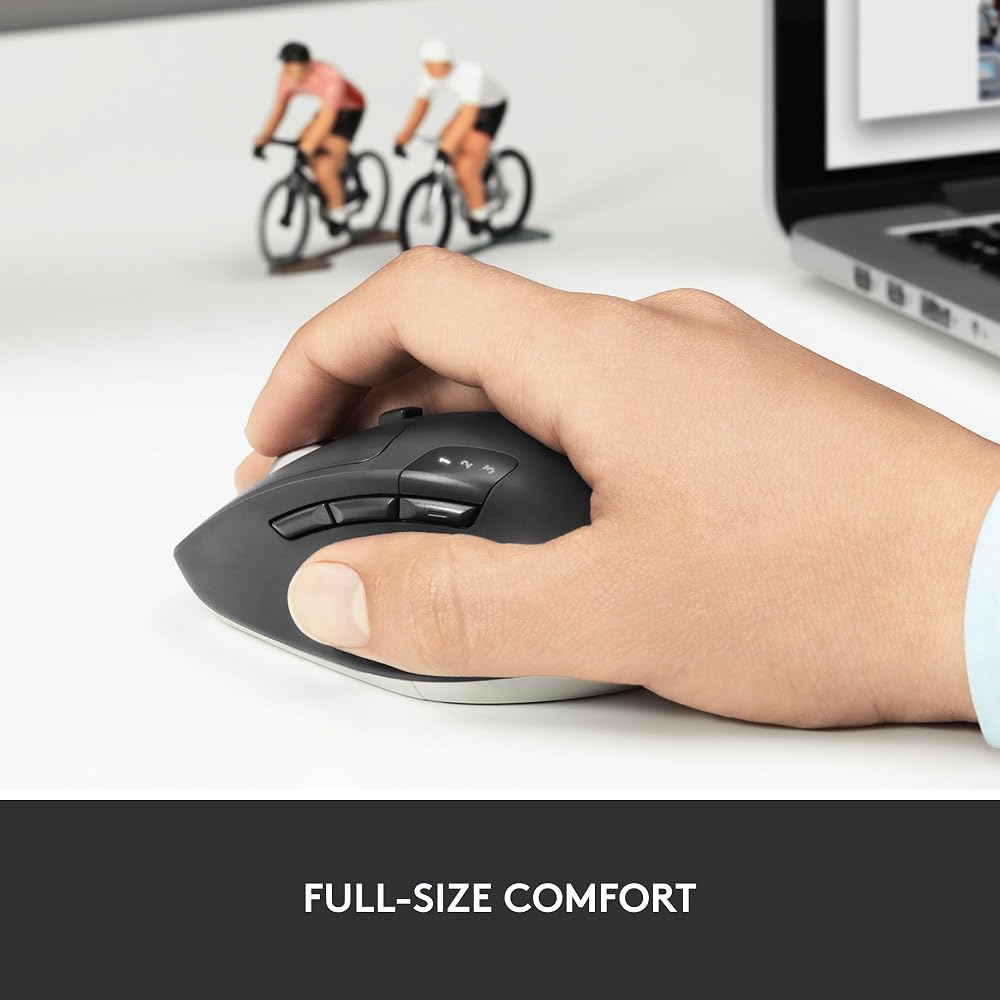 Logitech M720 Triathalon Full Size Multi-Device Wireless Mouse - Image 7