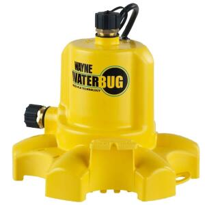 Wayne 1/6 HP WaterBUG Submersible Utility Pump with Multi-Flo Technology (WWB)