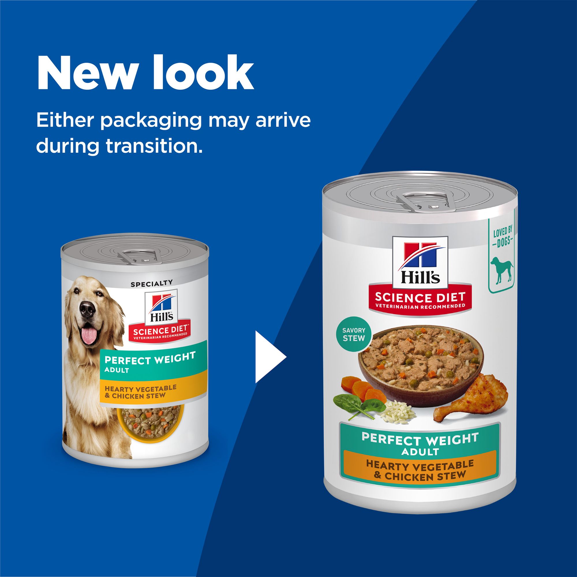 Hill's® Science Diet® Perfect Weight Adult Wet Dog Food - Chicken & Vegetable Stew, - Image 2