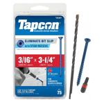 Tapcon 3/16 in. x 3-1/4 in. Star Flat-Head Concrete Anchors (75-Pack)