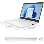 HP 14" Celeron N4120, 16GB RAM, 64GB eMMC + 256GB, Win 11 S, White