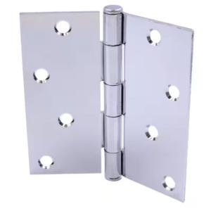 Everbilt Door Hinge 4 in. Square Radius Chrome Squeak-Free