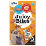 INABA Cat Treats Juicy Bites Fish and Clam Flavor 3 Pack