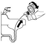 RIDGID Kwik-Spin+ ¼ in. x 25 ft. Drain Cleaning Snake Auger with Autofeed Trigger (57038)