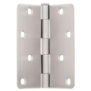 Everbilt Door Hinge 4 in. x 1/4 in. Radius Chrome Squeak-Free