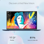 ASUS Vivobook 17.3", i3-1215U, 8GB RAM, 256GB SSD, Win 11 Pro, Blue