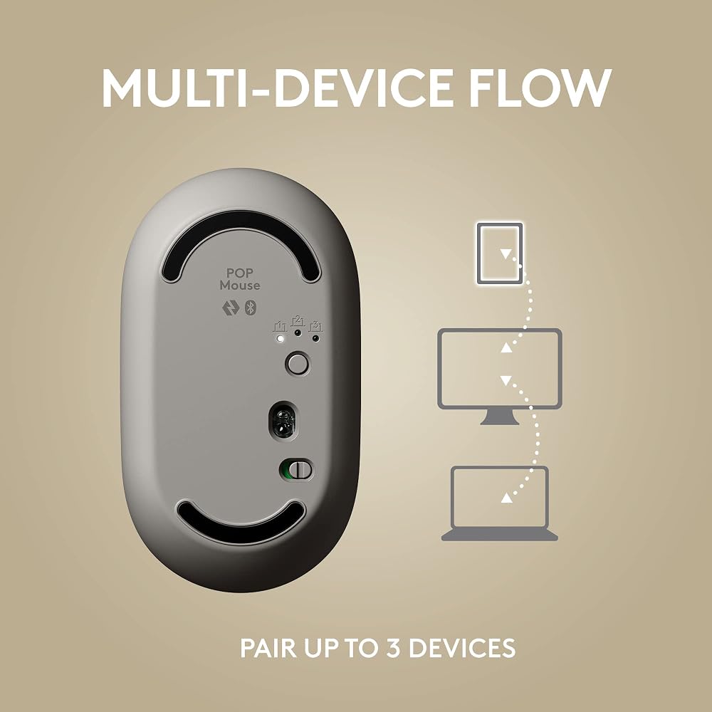Logitech POP Mouse, Compact and Portable Wireless Bluetooth - Image 8