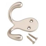 Everbilt Double Robe Hook Satin Nickel