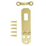 Everbilt 3/4 in. x 2-7/64 in. Decorative Hasp Satin Brass