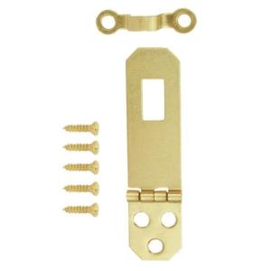 Everbilt 3/4 in. x 2-7/64 in. Decorative Hasp Satin Brass