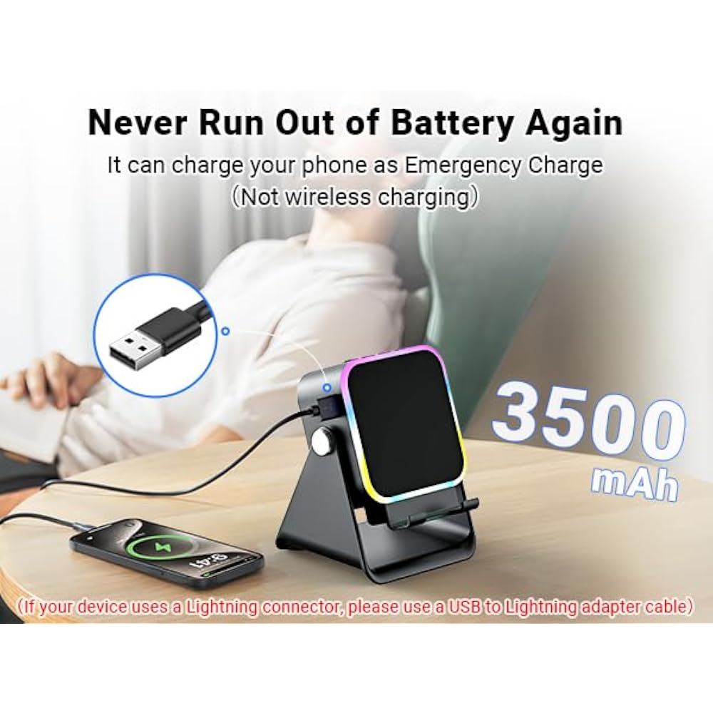 AIKELA Induction Speaker with Phone Stand 5 in 1 Wireless Bluetooth Audio - Image 6
