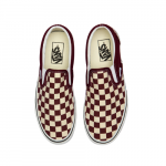 Vans Men's U Classic Slip-On Checkerboard Burgundy Size 11