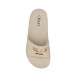 Guess Women's Platform Slides Sandals Beige Size 10